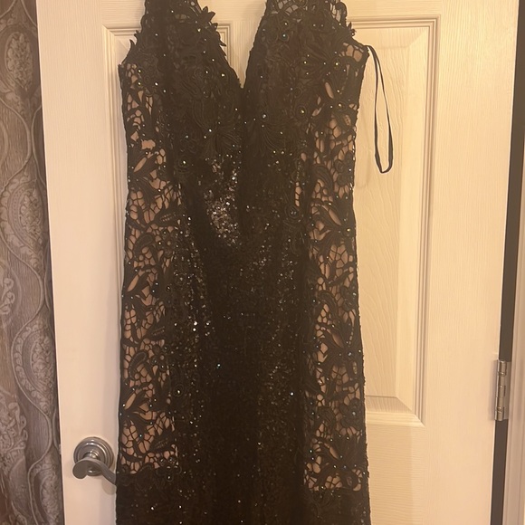 Black prom dress new size 12 from Camille LA VIE - Picture 2 of 5